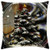 LESGAULEST Throw Pillow Cover -16x16 inch- - Christmas Ornament Glass Detail Green Holiday
