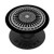 Black And White Centric Mandala Circle Pattern PopSockets PopGrip Swappable Grip for Phones  and  Tablets