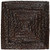ChargeIt by Jay Square Rattan Charger Plate Dark Brown