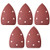 uxcell Detail Sander Sandpaper Triangular Sanding Paper Hook and Loop Sanding Pads Triangle Oscillating Multi Tool 120 Grits 5 Holes 5pcs