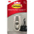 Command FC12BNES Adhesive Mount Metal Hook Medium Brushed Nickel Finish 1 Hook  and  2 Strips/Pack