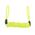 Reminder CableAlarm Disc Lock Cable Motorcycle Bike Alarm Disc Lock Antitheft Security Spring Reminder Coil Cable-yellow-