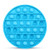 Push Pop Fidget Toy Push Pop Bubble Fidget Sensory Toy Bubble Popper Anxiety Relief Autism Toy Silicone Fidget Toy for ADD ADHD Popping Fidget Novelty Gift for Kids Adults Circle-Blue
