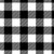 David Textiles Black  and  White Buffalo Plaid Flannel Fabric by The Yard