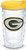 Tervis NFL Green Bay Packers Primary Logo Tumbler with Emblem and Yellow Lid 10oz Wavy Clear