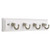 BRAINERD/LIBERTY HDW 139630 White/NI Acry Rail/4 Hook