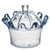 Wincal 12PCS Crown Shape Candy Boxes Wedding Favor Party Plastic Candy Gift Box-Blue-
