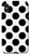 iPhone X/XS Black and White Polka Dots Pattern Circle Shapes Case