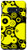 Galaxy S10e Yellow And Black Concentric Circle Pattern Design Case