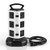Power Strip Tower, Surge Protector Electric Charging Station 10 Outlet Plugs with 4 USB Slot 6ft Cord Wire Extension 2500W 13A 16AWG Universal Socket for PC Laptops Mobile Devices