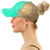 C.C Ponytail Criss Cross Messy Buns Ponycaps Baseball Cap Dad Trucker Mesh Hat -Distressed Mint-