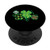 Green Plaid Leopard Shamrock Cute St Patricks Day Women Gift PopSockets PopGrip Swappable Grip for Phones  and  Tablets