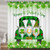 St. Patricks Day Shower Curtain for Bathroom Green Buffalo Check Plaid Truck Gnomes Holiday Fabric Shower Curtains Set Cute Shamrock Bathroom Accessories Decor Hooks Included -69W X 72H-