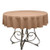 KS LINENS Polyester Round Tablecloth 54 inch -Taupe-