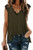 Poetsky Sleeveless Tunic Tops for Women Summer Loose V Neck Lace Tank Tops -XL Olive Green- Poetsky Sleeveless Tunic Tops for Women Summer Loose V Neck Lace Tank Tops -XL Olive Green-