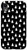 iPhone XR Girls Black Boho Chic Polka Dot Triangles Pattern Case