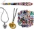4 Pack JoJos Bizarre Adventure Pendant Necklaces  Plus Lanyard for ID Badge  Plus 100pcs/set Stickers Jotaro