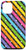 iPhone 12/12 Pro Colorful Rainbow Stripe Pattern Circle Dot Overlay Case