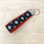 Fabric wristlet keychain key fob - Fleur de Lis