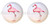 SET OF 2 KNOBS - Flamingo 28947 - Flamingos - DECORATIVE Glossy CERAMIC Cupboard Cabinet PULLS Dresser Drawer KNOBS
