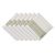 DII Everyday Collection Fringed Stripe Tabletop Napkin Set 20x20 Thyme 2 Count
