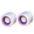 Acoud USB Wired Speaker PC Stereo Speaker 3.5mm Mini Square Compact Computer Speakers Multimedia Desktop Speaker Powered by USB for Notebook Tablet Computer Laptop Smartphone Music Player -Purple-