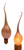 Creative Hobbies Country Style Silicone Dipped Candle Light Bulbs -Pkg of 10 Bulbs- ~ 5 Watt Pearlized Silicone Gold Glow