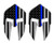 Pair - Spartan Helmet Vinyl Decals - Stickers Helmets Hard Hats Stealthy Police Black Ops American Flags Blue Line