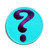 Nipitshop Patches Blue Circle Question Mark Cartoon Kids Patch Embroidered Iron On Patch for Clothes Backpacks T-Shirt Jeans Skirt Vests Scarf Hat Bag