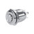 LED Momentary Switch 12mm Circle LED Waterproof Metal Momentary Push Button Switch High Flush 4 Pin 1NO-White-