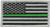 Military Uniform USA American Flag Patch Military Hook Flag Patch -Thin Green Line-