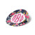 Pi Beta Phi Circle Floral Monogram Sticker 3 Inch Tall Sorority Decal Greek for Window Laptop Computer Car Pi Phi