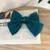Hair Bow Clips Hair Accessories Hair Barrettes For Women Girls Big Stain Alligator Handmade Ribbon Bowknot Hair Clips-Green