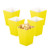 Yellow Popcorn Boxes Mini Paper Popcorn Box for PartyPack of 12
