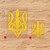 Tryzub Ukraine Coat of Arms Ukrainian Decal Vinyl Sticker - 2 Pack Yellow 3 Inches 5 Inches - Style E No Background for Car Boat Laptop