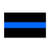 Police Thin Blue Line Reflective Decal Sticker 3 inchx2 inch Ultra Us Made 3m Vinyl