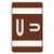 Smead 67191 Alpha-Z Color-Coded Second Letter Labels Letter U Dark Brown 100/Pack