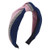 Knotted Headbands Rhinestone Headband for Women GirlsWide Striped Headbands Two Color Hairband Hair Hoops Head Band Turban Headband Hair BandPink