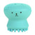 Facial Cleansing Brush Silicone Face Scrubbers Brush Exfoliating Grease Removal Massage Wash Tool for Exfoliating Massage Cleansing Soft Brush for All Skin Type -Green-