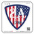 2A FLAG TRIANGLE -3 PACK- by StickerDad Vinyl Hard Hat Helmet decal - size 2 inch for Hard Hat Helmet Windows Walls Bumpers Laptop Lockers etc.
