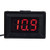 Digital Voltmeter 0.36inch Two Wire DC 2.4 to 30V Ammeter LED Display Current Voltage Ampere Meter Energy Panel Waterproof Volt Amp Meter Two Wire Voltmeter-red Words-