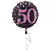 Anagram 18 Inch Circle Foil Balloon - Pink Celebration 50