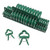SUMAJU 20 Pcs Plant Support Clips Green Flower and Vine Clips Reusable Garden Plant Clips for Supporting Stems of Flower Vine Vegetables Tomatoes Climbing