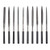 10Pcs Metal Needle Files Set Repair Tool for Jewelers Diamond Glass Stone Wood Carving Craft Hand Tools 3x140mm