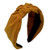 MHDGG 1Pcs Knotted Headbands for Women Turban Headbands for Women Wide Headbands for Women Knot Headband Solid Colors Hair Knotted Hair Band for Women HeadwearYellow