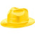 Amscan Plastic Fedora Party Accessory Yellow