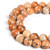 Nancybeads Yellow Picture Jasper Beads 1 Strand Natural Semi Precious Beads Round Smooth Gemstones Loose Spacer Beads Charms for Necklaces Bracelets Jewelry Making -Yellow Picture Jasper 8mm 45Beads-
