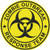 Zombie Outbreak Response Team Sticker Decal 4 inch x 4 inch Yellow/Black