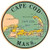 Cape Cod Massachusetts Circle Vintage Travel Decal Sticker