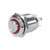 Qiilu 12mm Circle Push Button Switch 4 Pin 1NO LED Waterproof Metal Momentary Push Button Switch High Flush-Red-